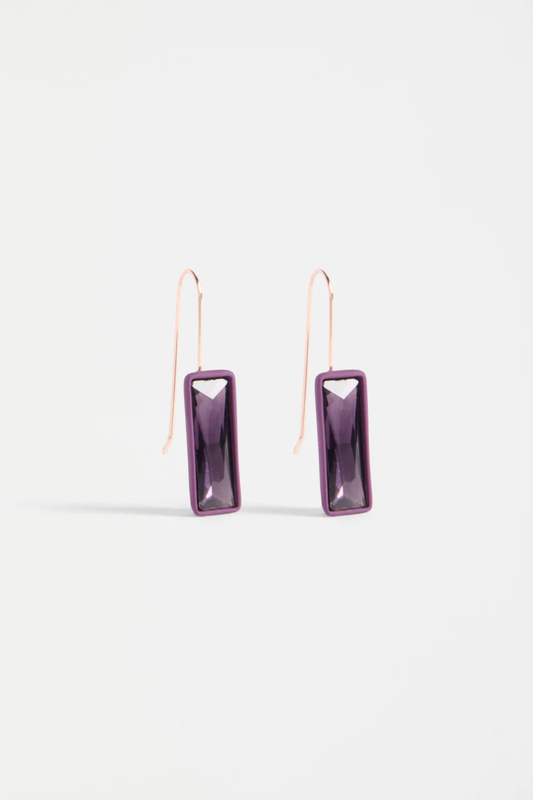 Elk Jule Small Hook Earring - Purple