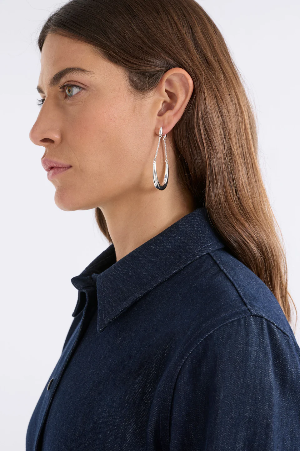 Elk Aisem Drop Earring - Silver