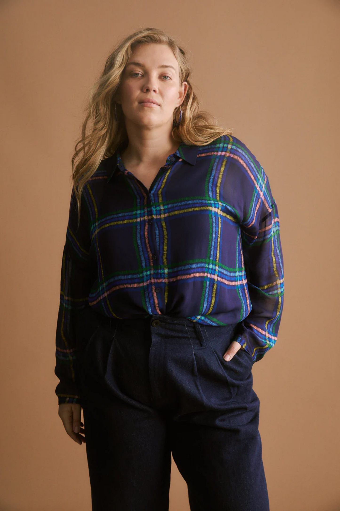 Elk Eir Sheer Shirt - Elba Check