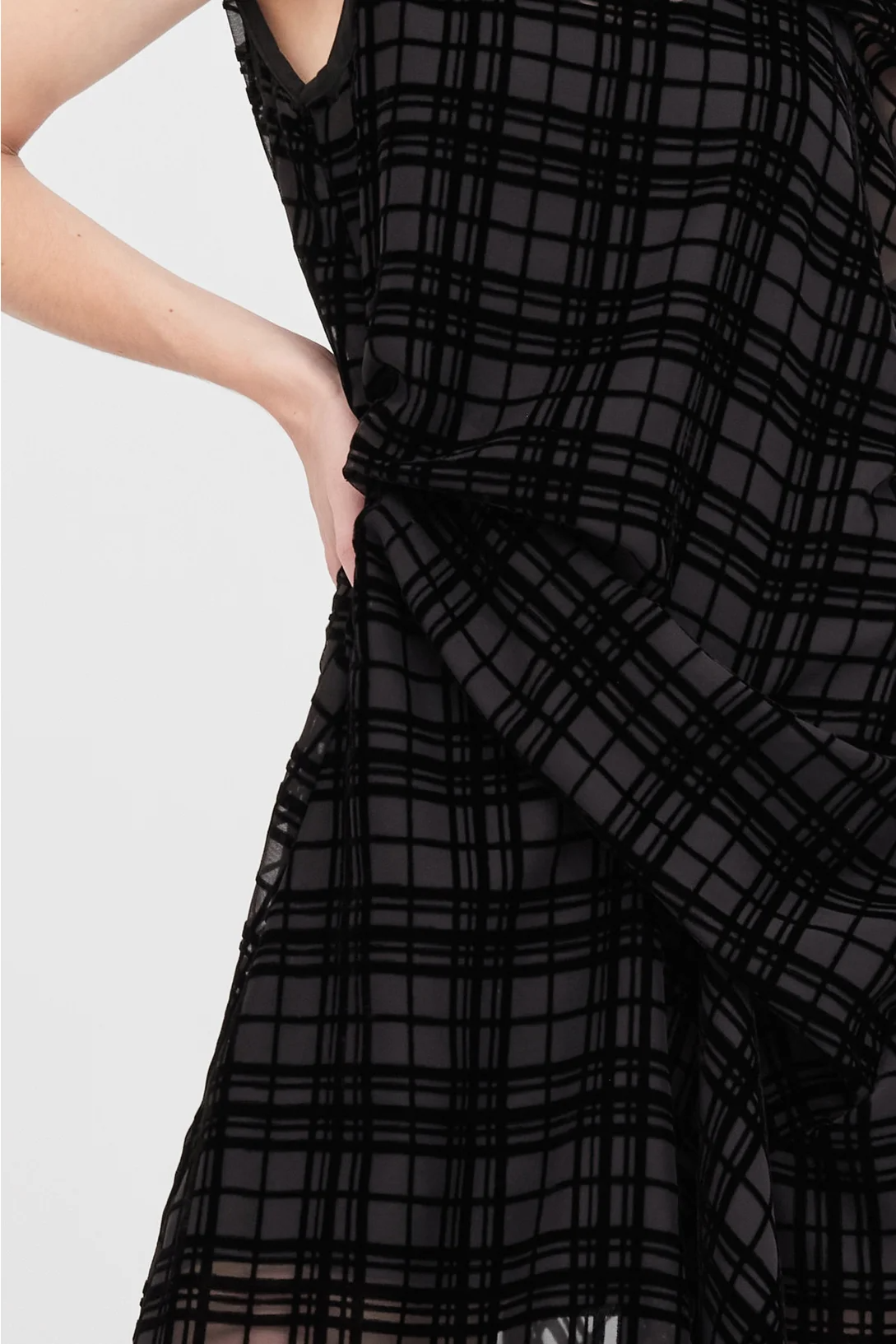Taylor Edifice Dress - Black Check
