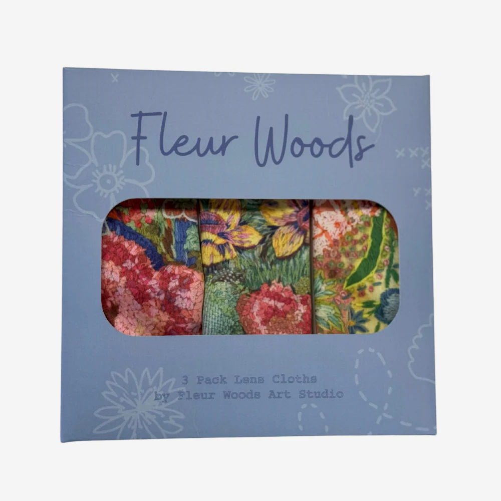 Fleur Woods Lens Cloths Set of 3 - Meadow