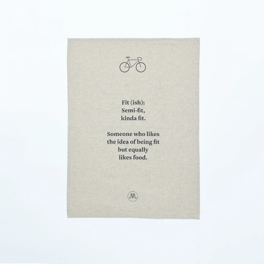MM Linen Dry Humour Fit(ish) Teatowel