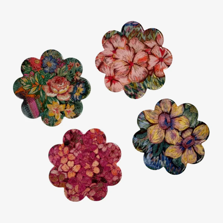 Fleur Woods Coaster Set of 4 - Meadow