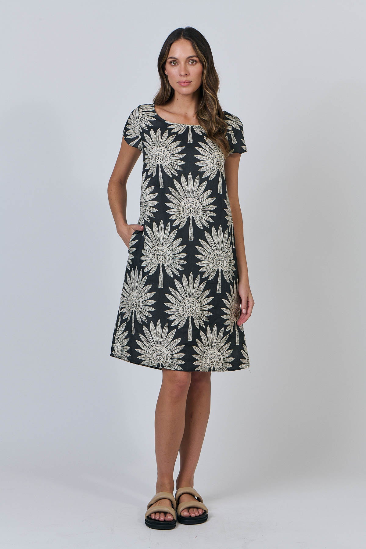 Naturals GA237 Dress - Date Palm