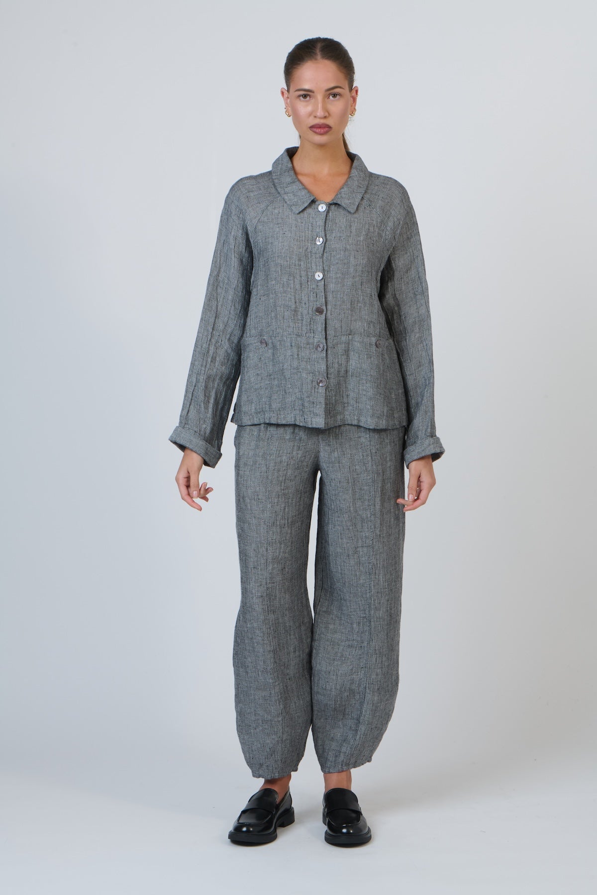 Naturals GA643 Shirt Jacket - Cinder