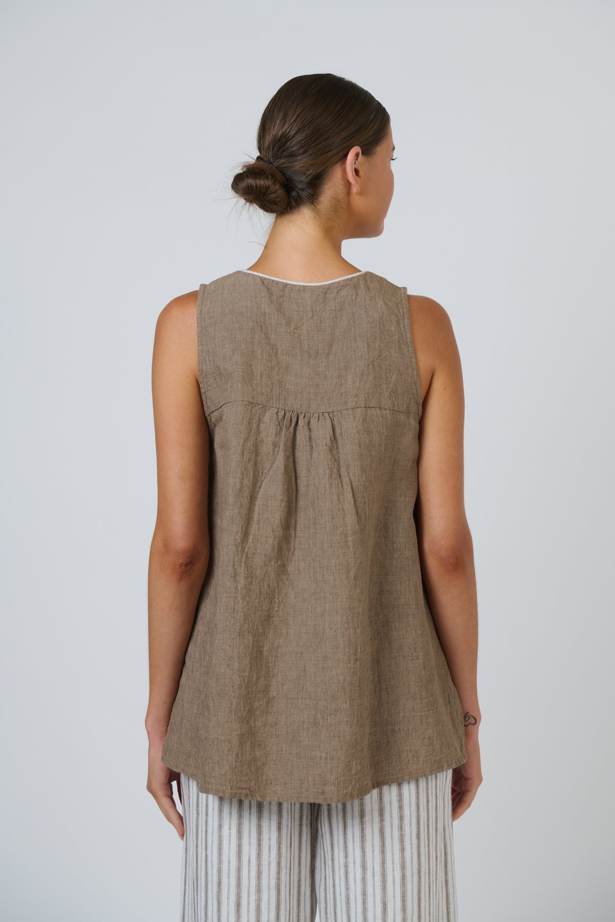 Naturals GA733 Linen Top - Agate
