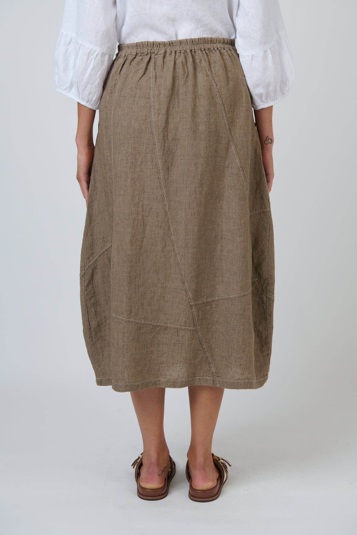 Naturals GA736 Linen Skirt - Agate