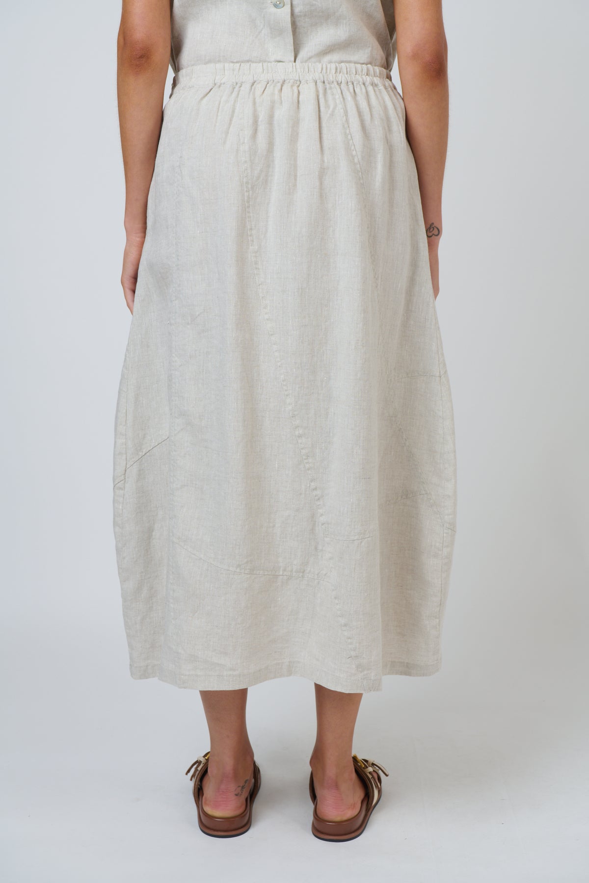 Naturals GA736 Linen Skirt - Sand