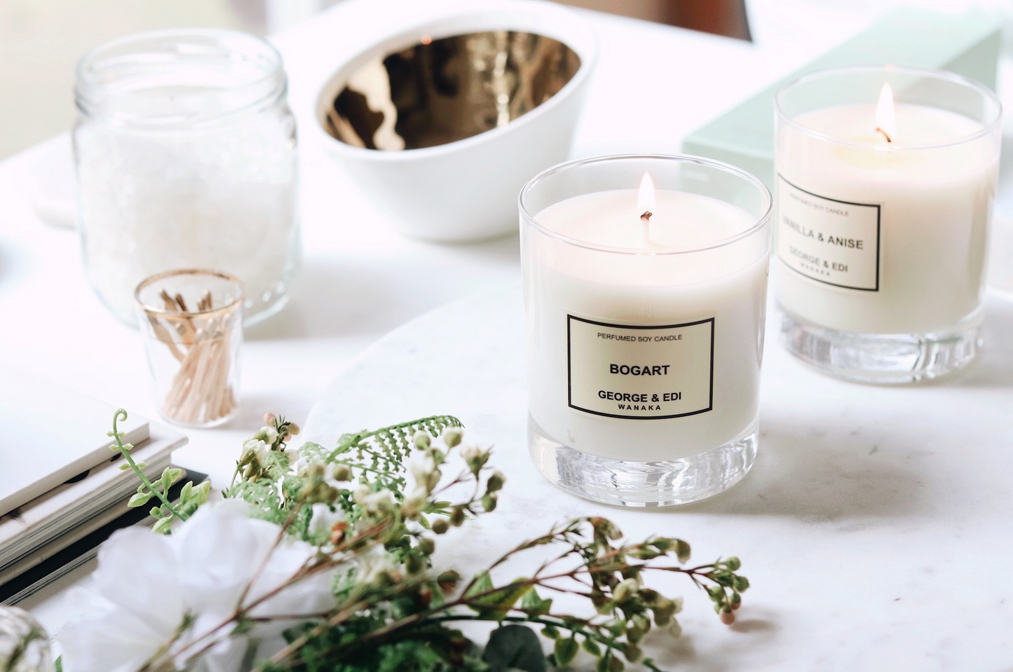 George & Edi Perfumed Soy Candle 200g