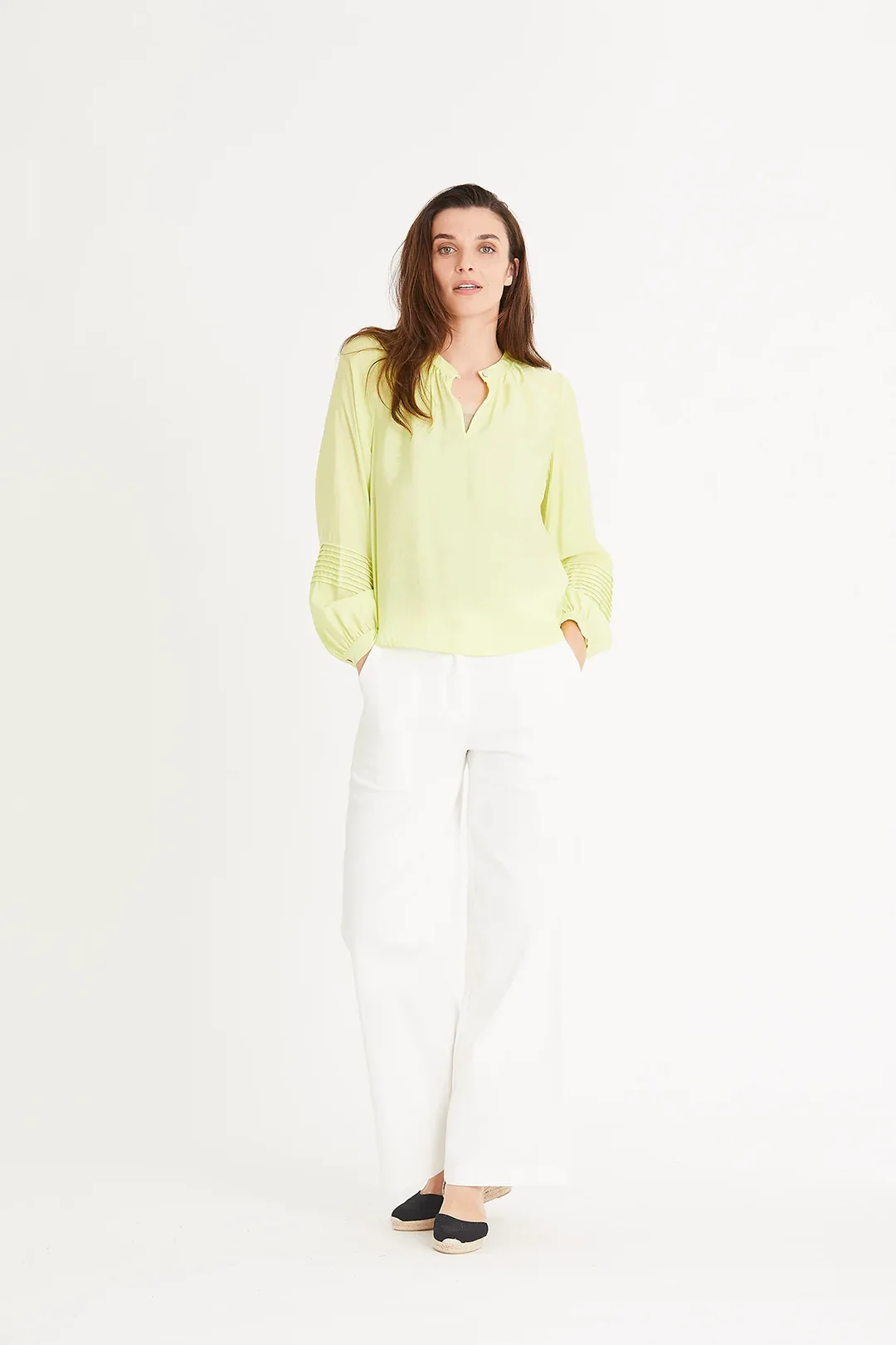 Rue De Femme Gala Shirt - Bright Moss