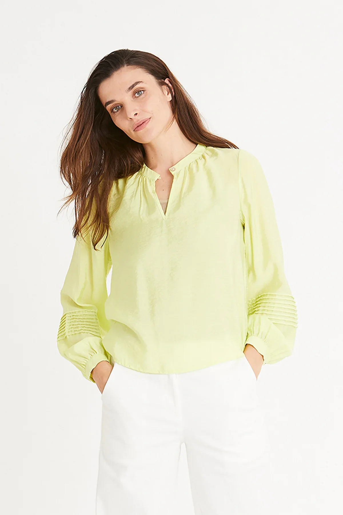 Rue De Femme Gala Shirt - Bright Moss