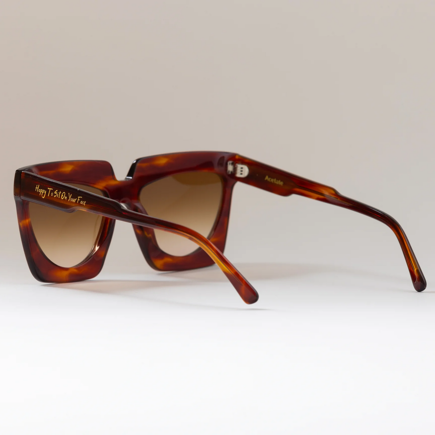 Happy To Sit On Your Face Orbitty Sunglasses - Tortoiseshell