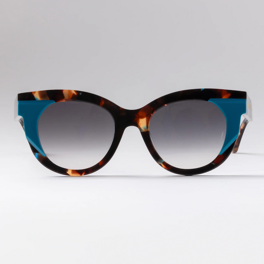 Happy To Sit On Your Face Croupier Sunglasses - Blue