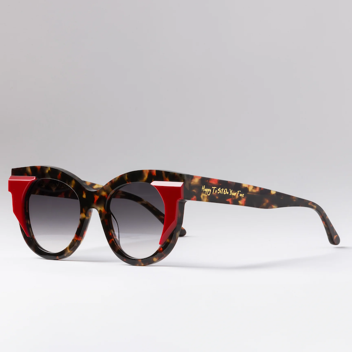 (Copy) Happy To Sit On Your Face Croupier Sunglasses - Red