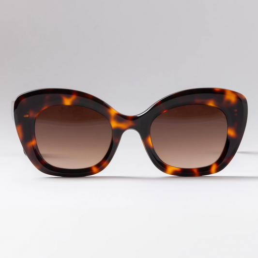 Happy To Sit On Your Face Cat Ballou Sunglasses - Tortoise