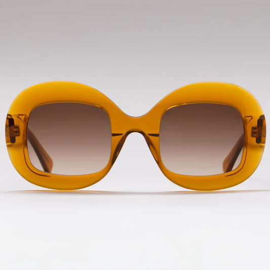Happy To Sit On Your Face Discernment Sunglasses - Burnt Orange