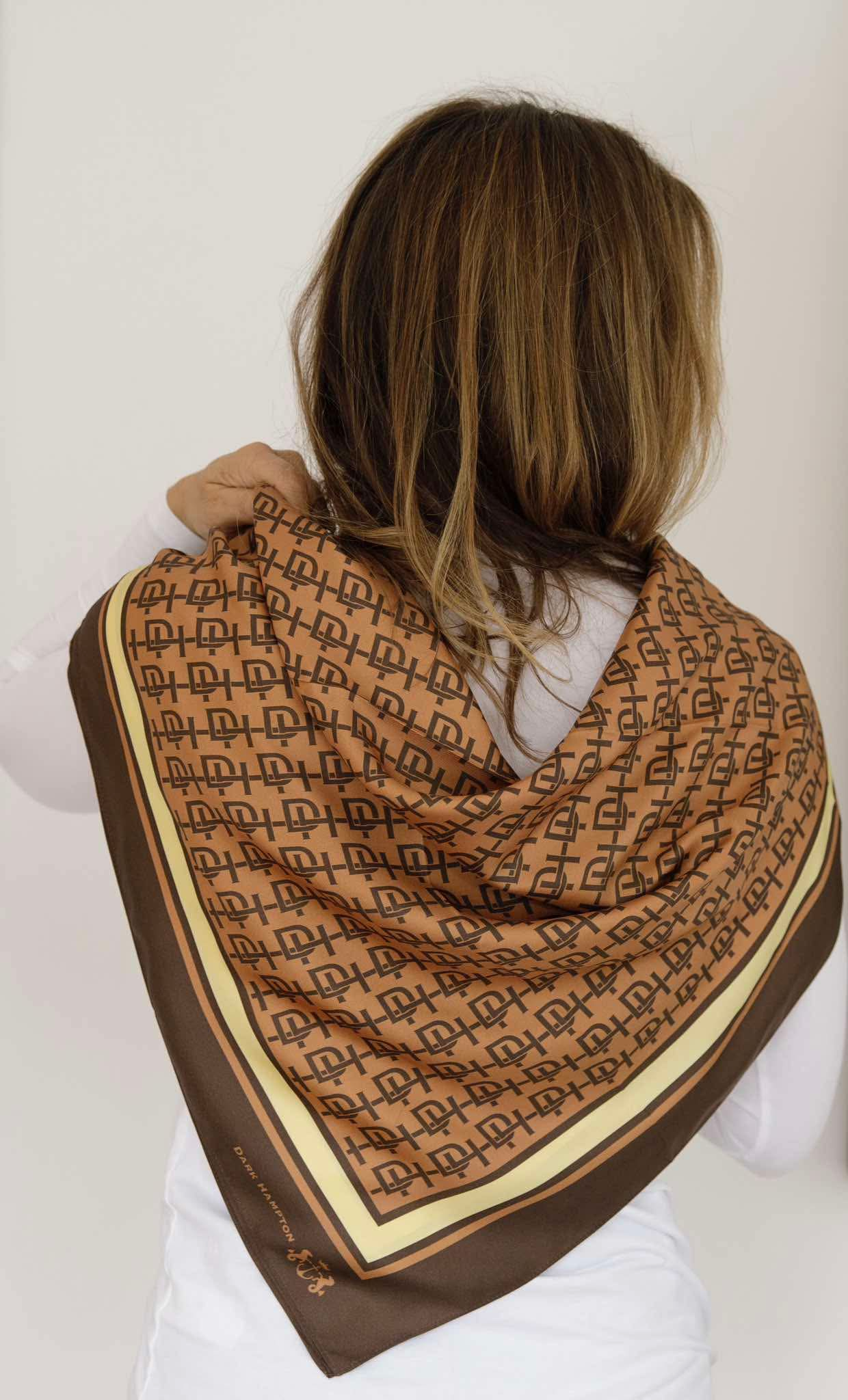 Dark Hampton The Harvey Large Silk Scarf