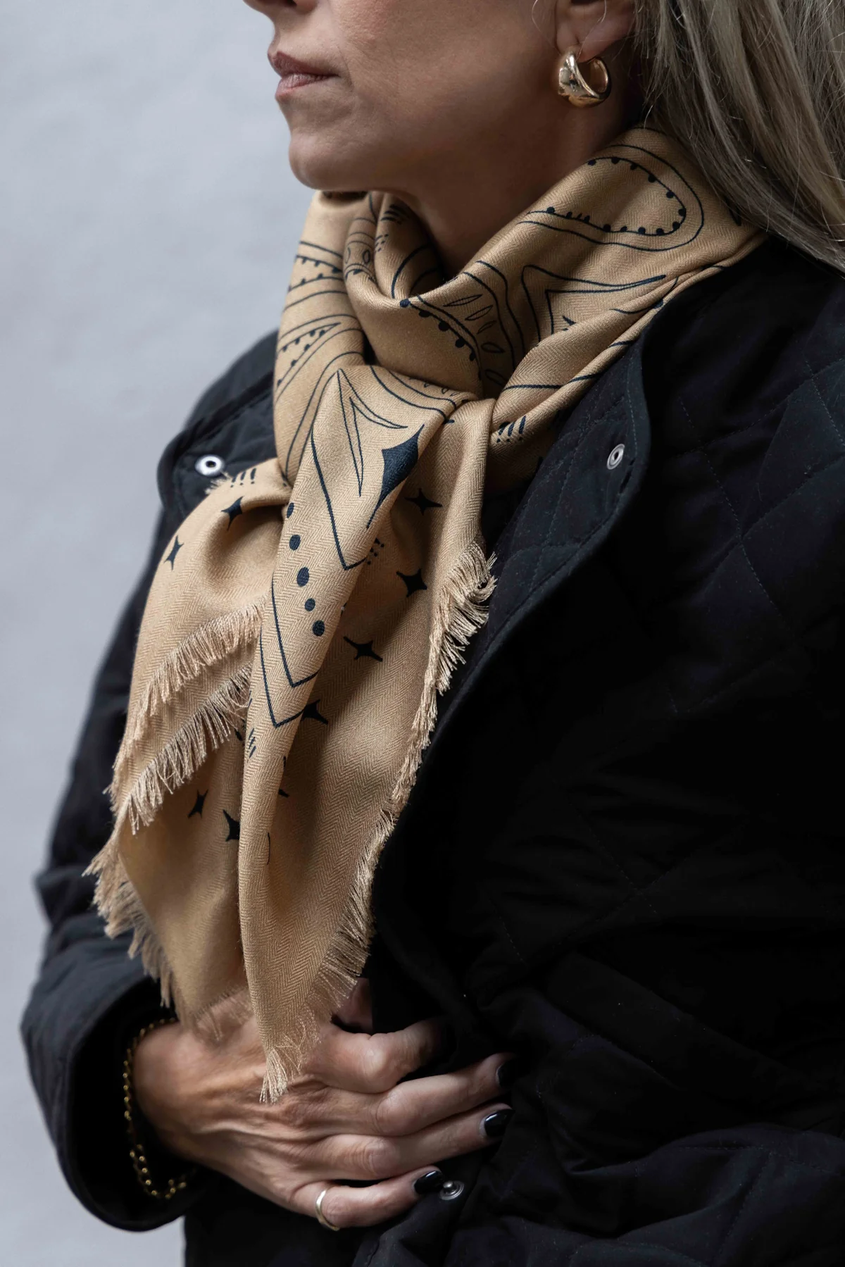 Dark Hampton The Holden Wool Silk Scarf