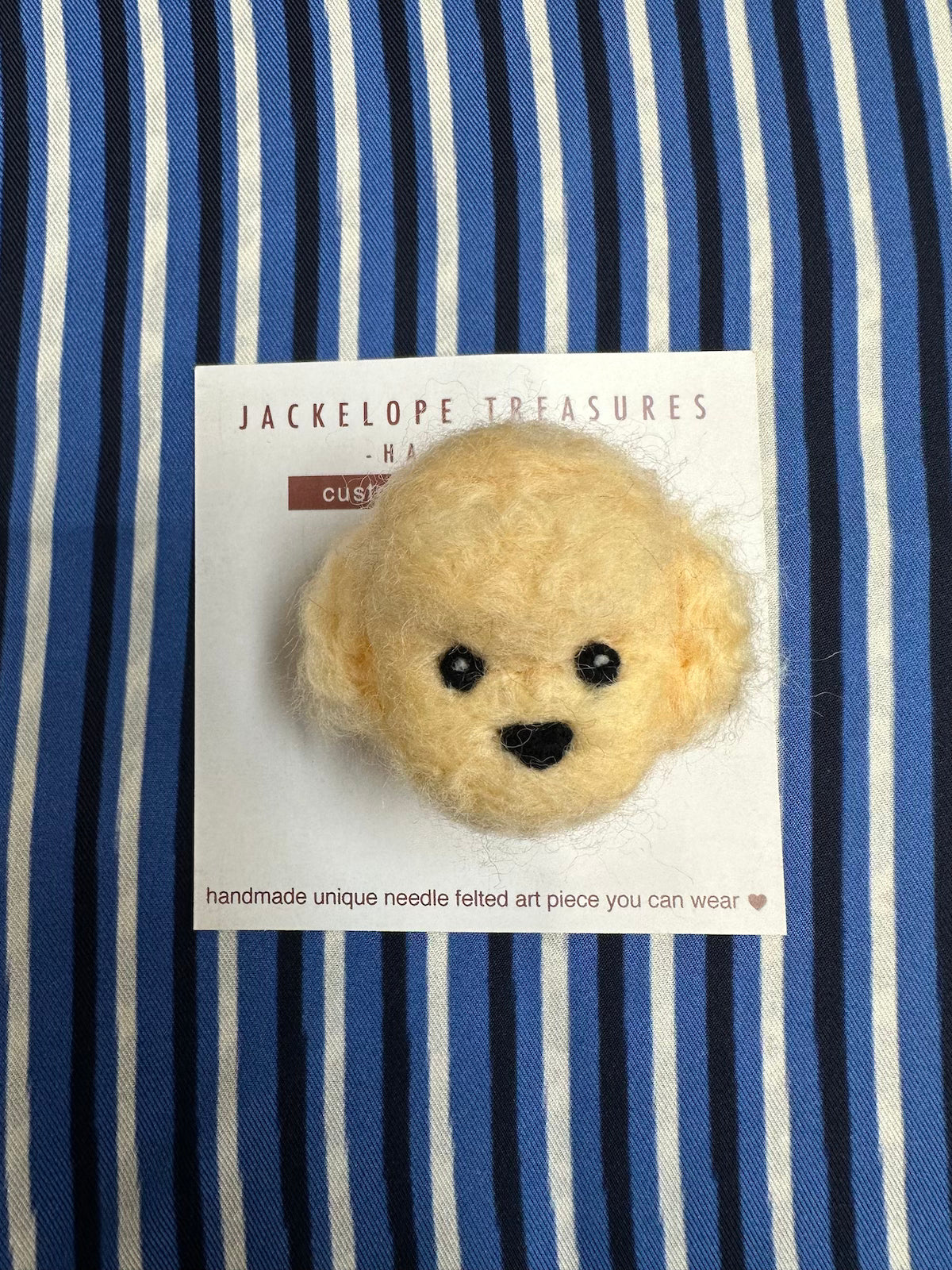 Jackelope Treasures Poodle Brooch