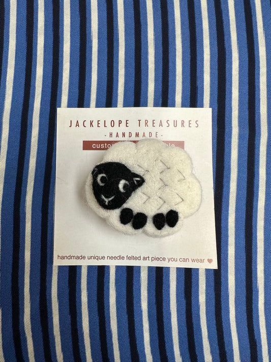 Jackelope Treasures Sheep Brooch