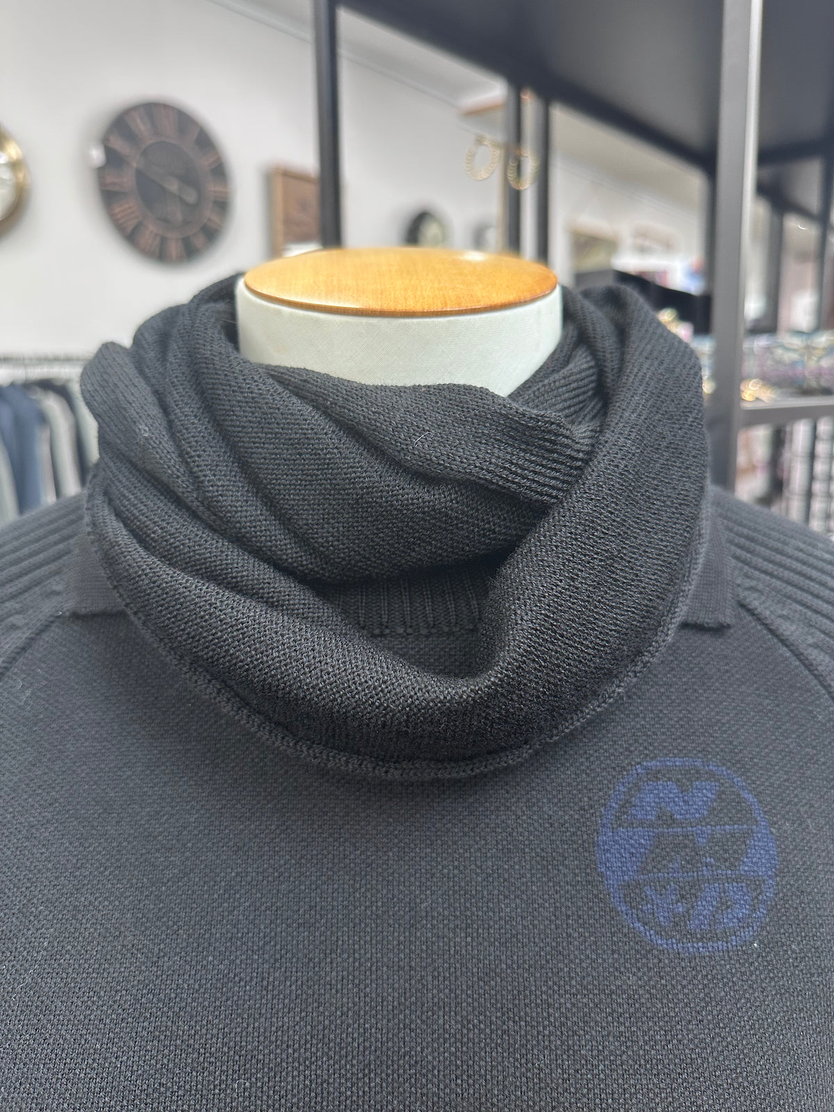 Country Laine Plain Infinity Scarf - Black