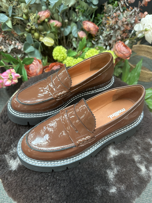 Mollini Krissa Loafer - Chocolate Patent