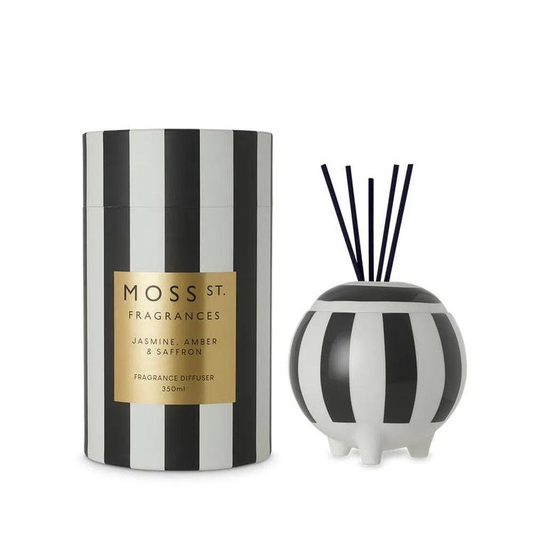 Moss St. Ceramic Diffuser 100ml - Jasmine Amber & Saffron