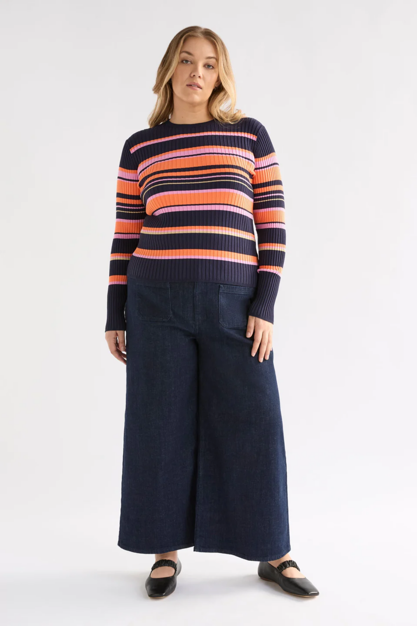 Elk Slinki Sweater - Slinki Stripe