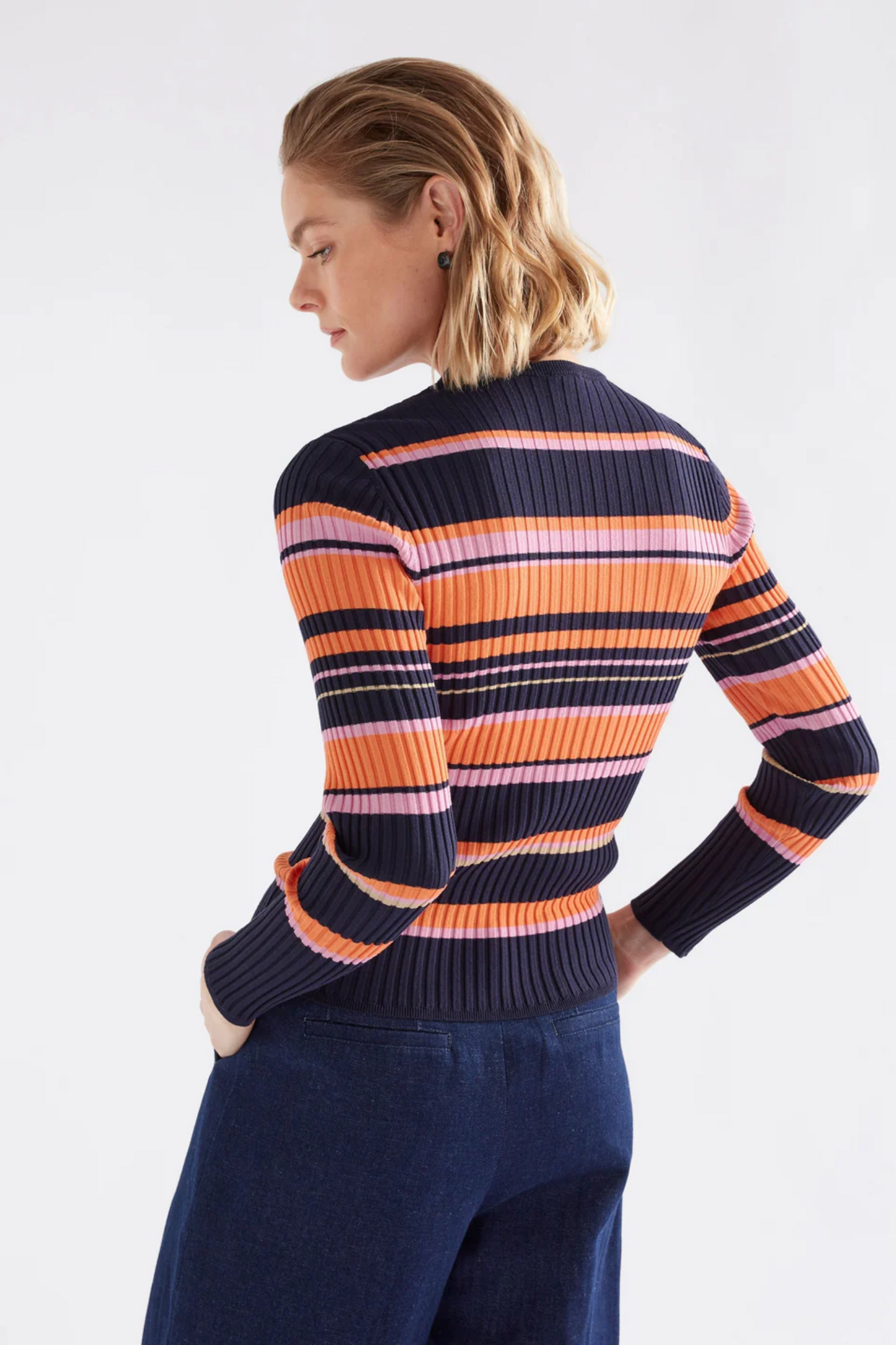 Elk Slinki Sweater - Slinki Stripe