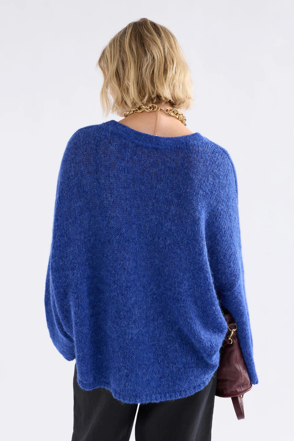 Elk Agna Sweater - Deep Cobalt