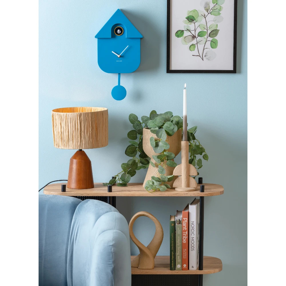 Karlsson Modern Cuckoo Clock - Bright Blue