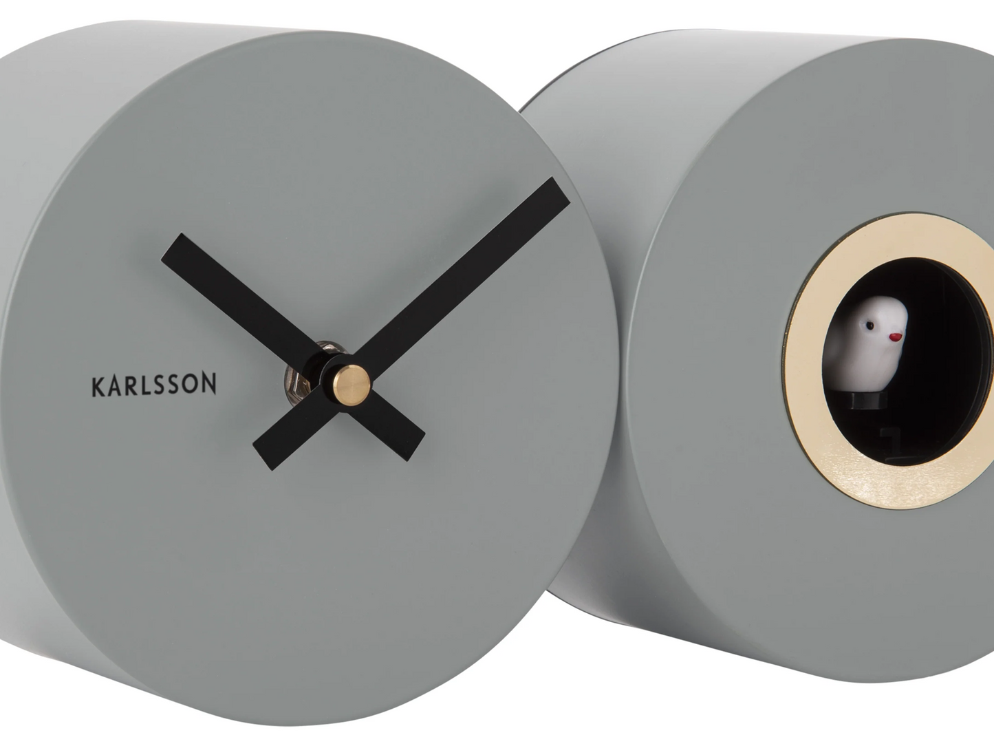 Karlsson Duo Cuckoo Clock - Matte Grey