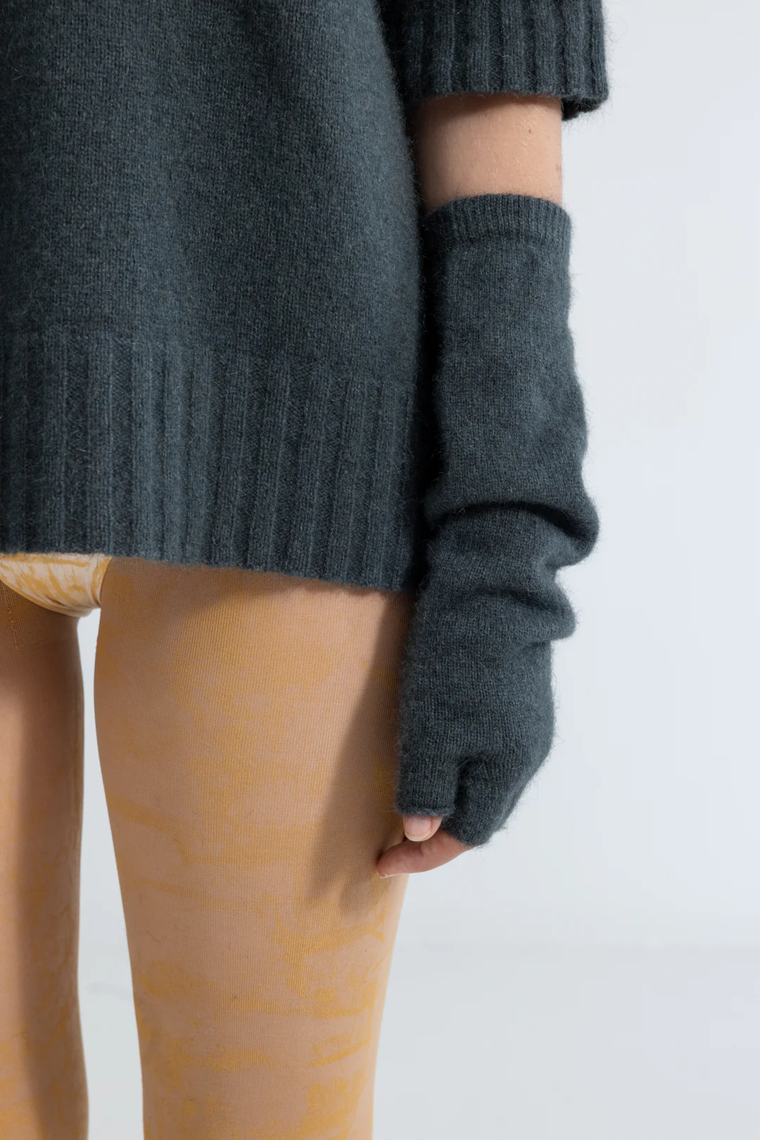 Lela Jacobs Fingerless Gloves - Midnight