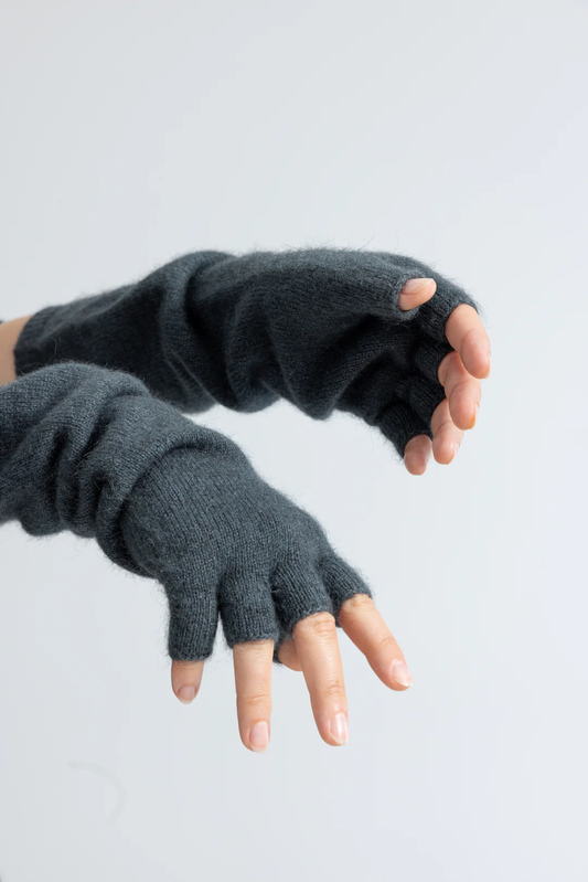 Lela Jacobs Fingerless Gloves - Midnight