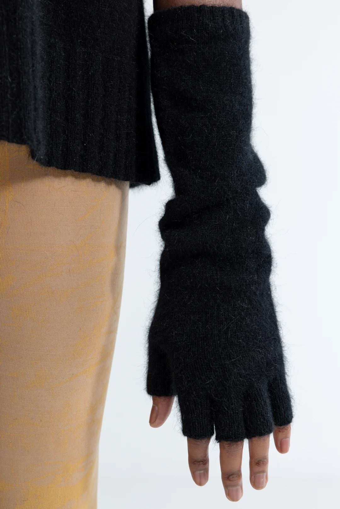 Lela Jacobs Fingerless Gloves - Black