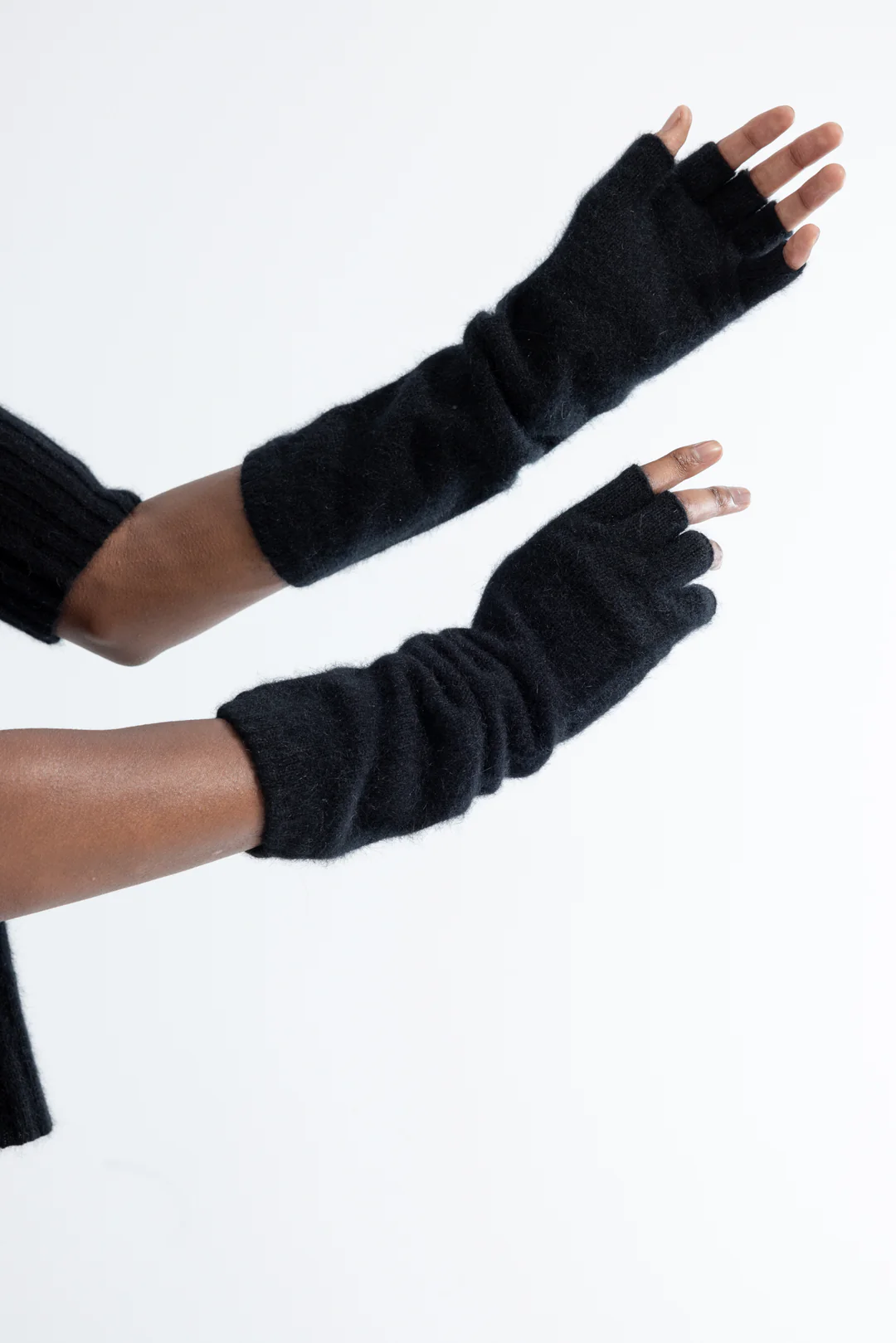 Lela Jacobs Fingerless Gloves - Black
