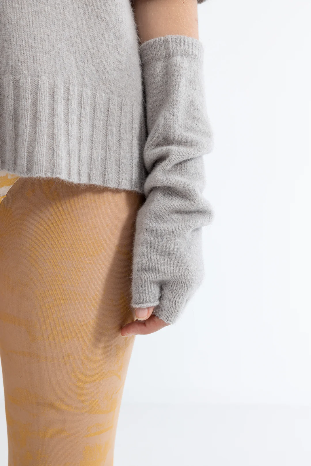 Lela Jacobs Fingerless Gloves - Ash