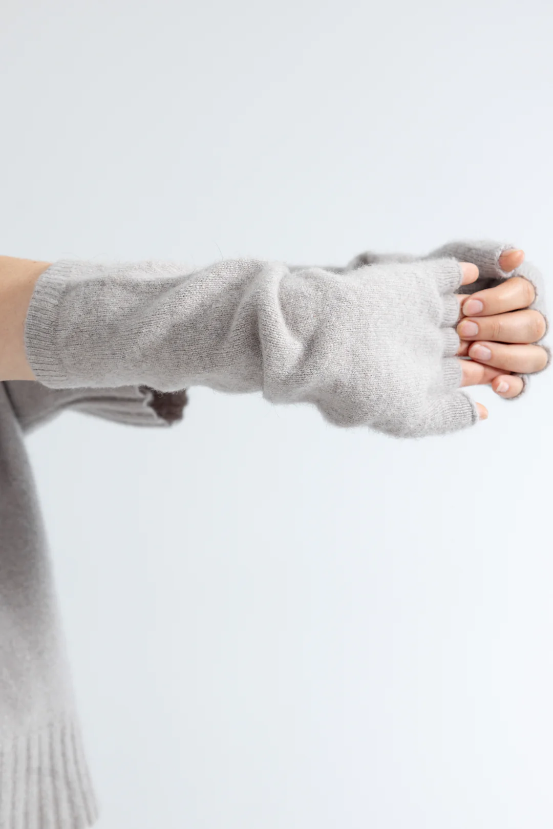 Lela Jacobs Fingerless Gloves - Ash