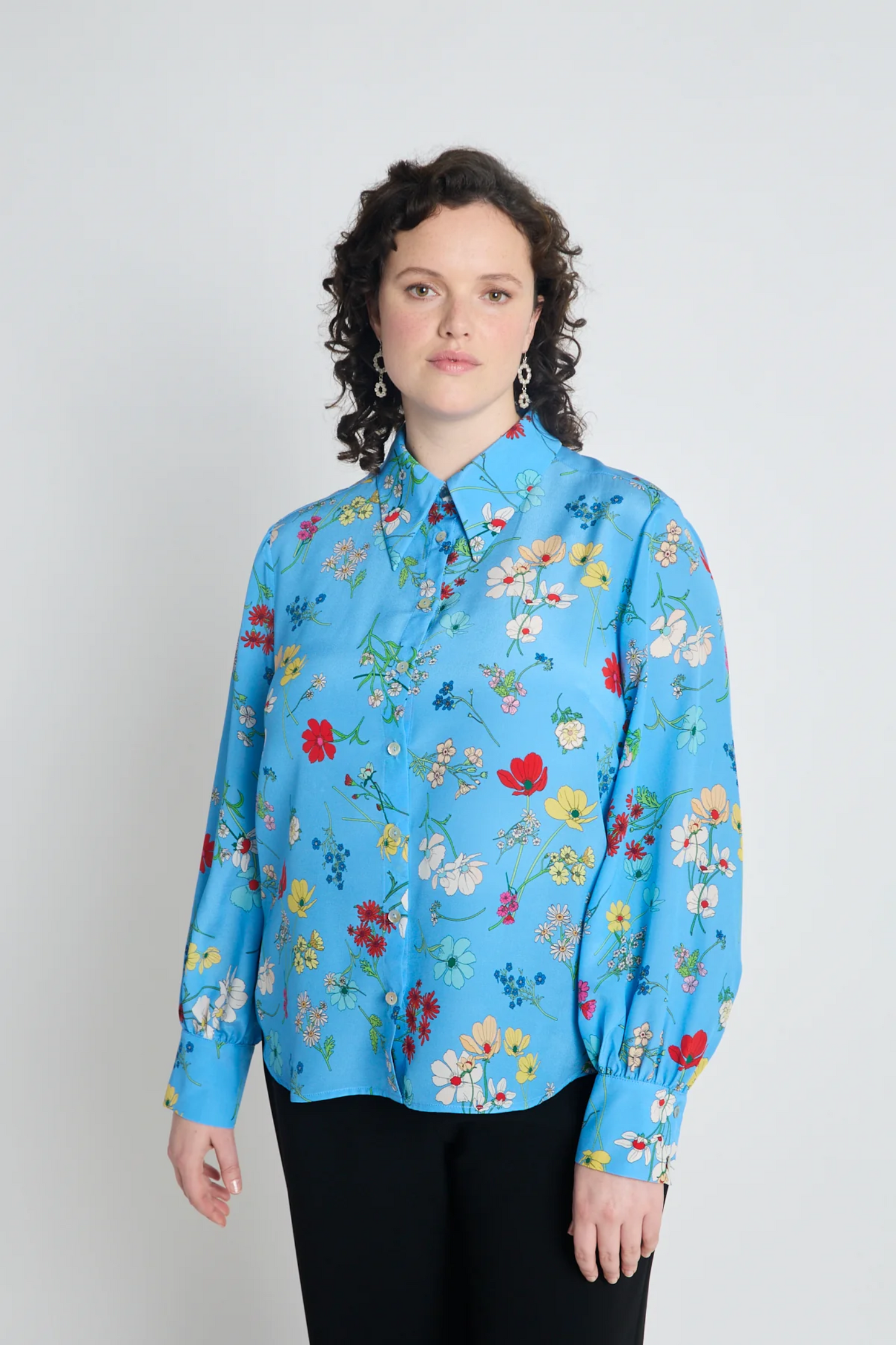 Twenty-Seven Names Instrumental Shirt - Blue Floral