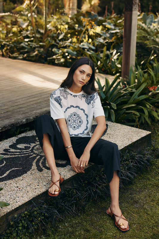 Loobies Story Indie Tee - White Multi