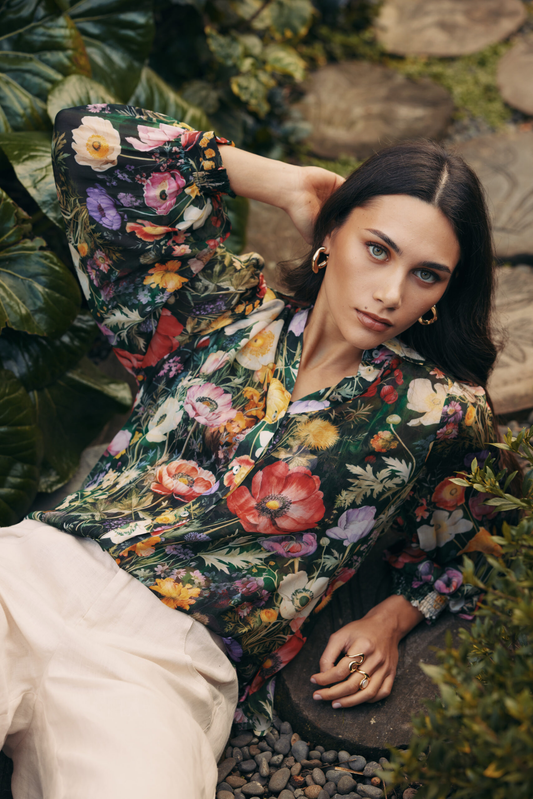 Loobies Story Looking Glass Shirt - Ivy Multi