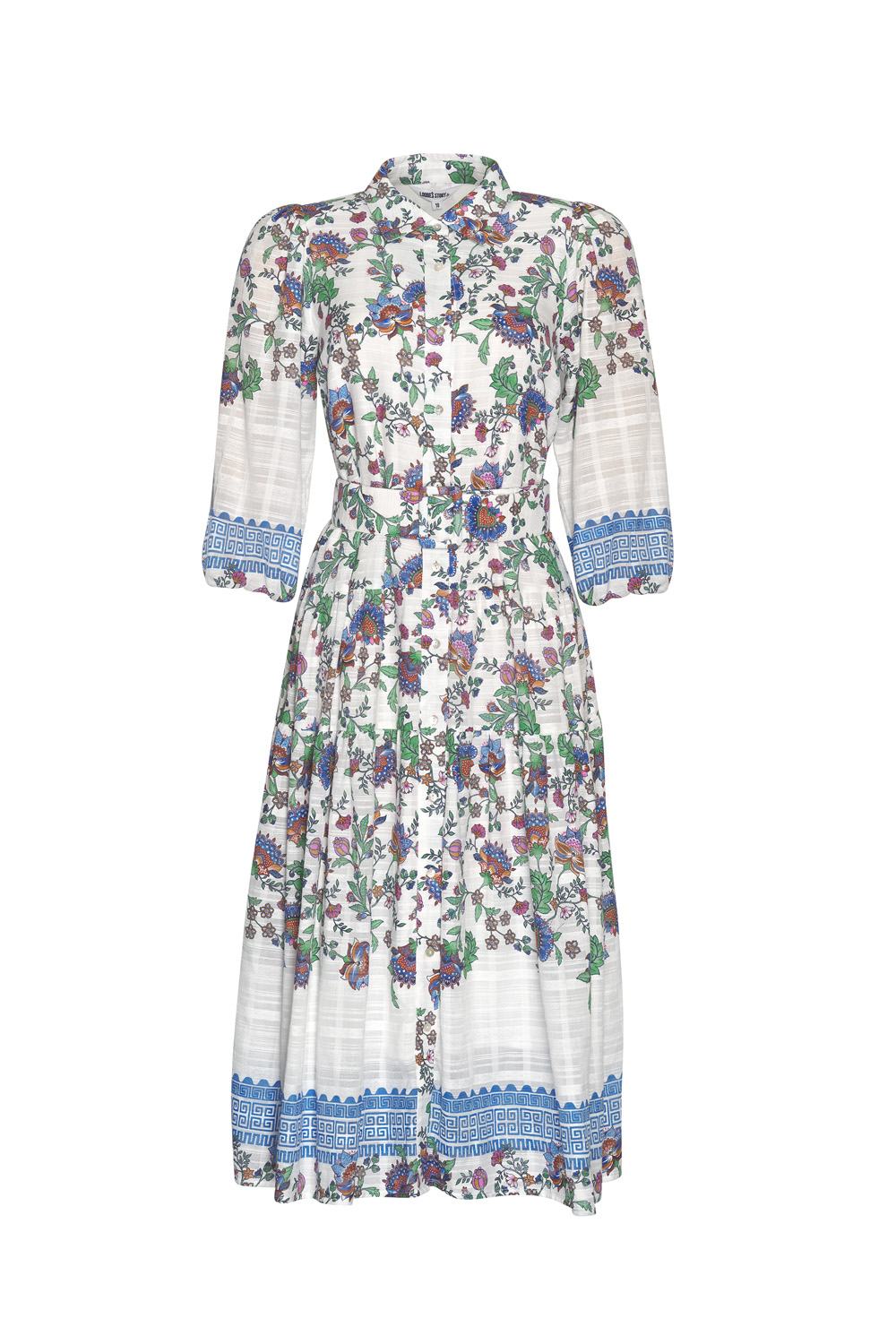 Loobie's Story Calliope Shirt Dress - White Multi
