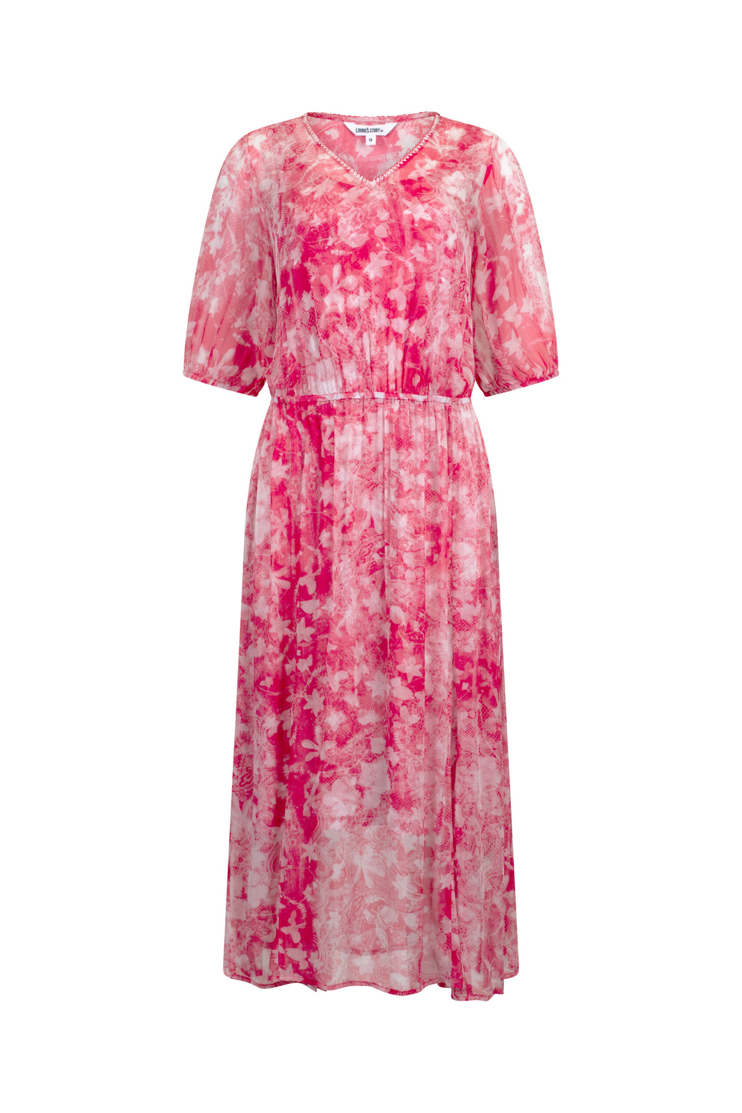 Loobie's Story Arezzo Midi Dress - Watermelon Multi