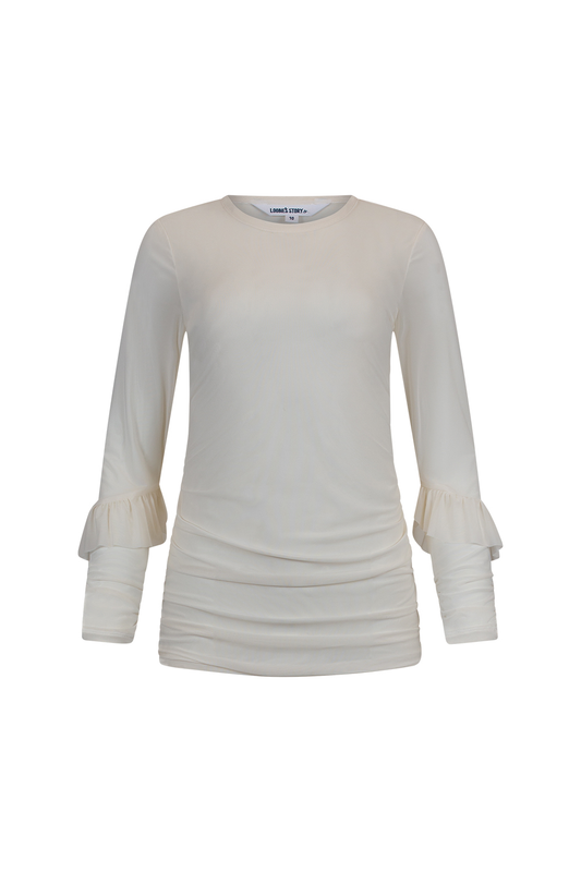 Loobie's Story Aston Ruffle Top - French Vanilla