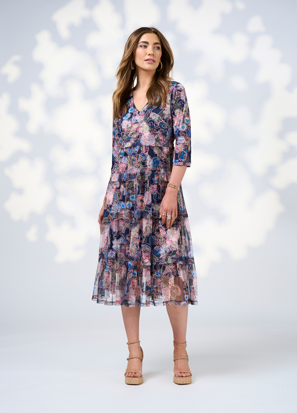 Loobies Story Maeve Tulle Dress - Indigo Multi