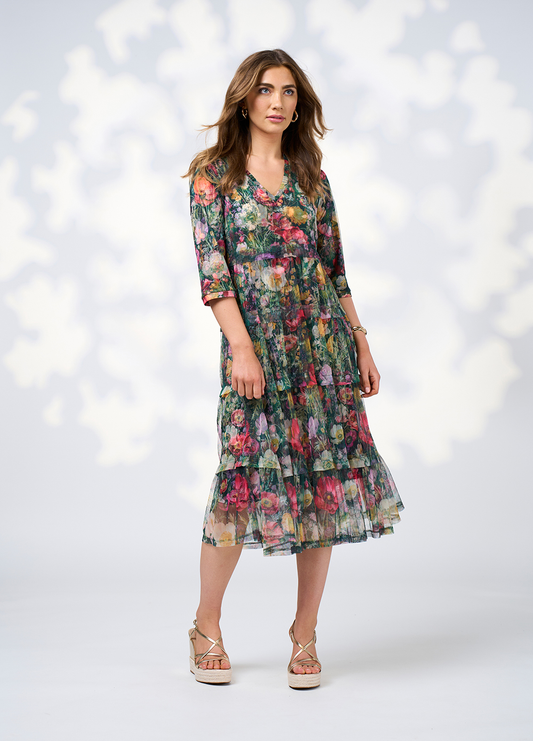 Loobies Story Looking Glass Tulle Dress - Ivy Multi