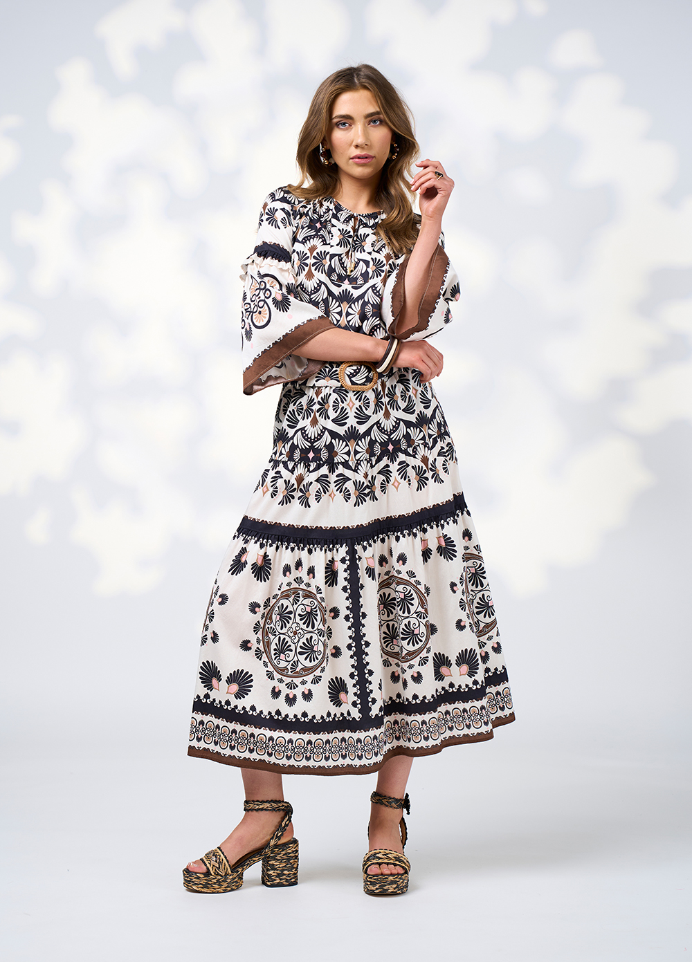 Loobies Story Zoe Blouse - Ecru Multi