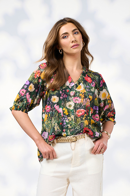 Loobies Story Looking Glass Top - Ivy Multi