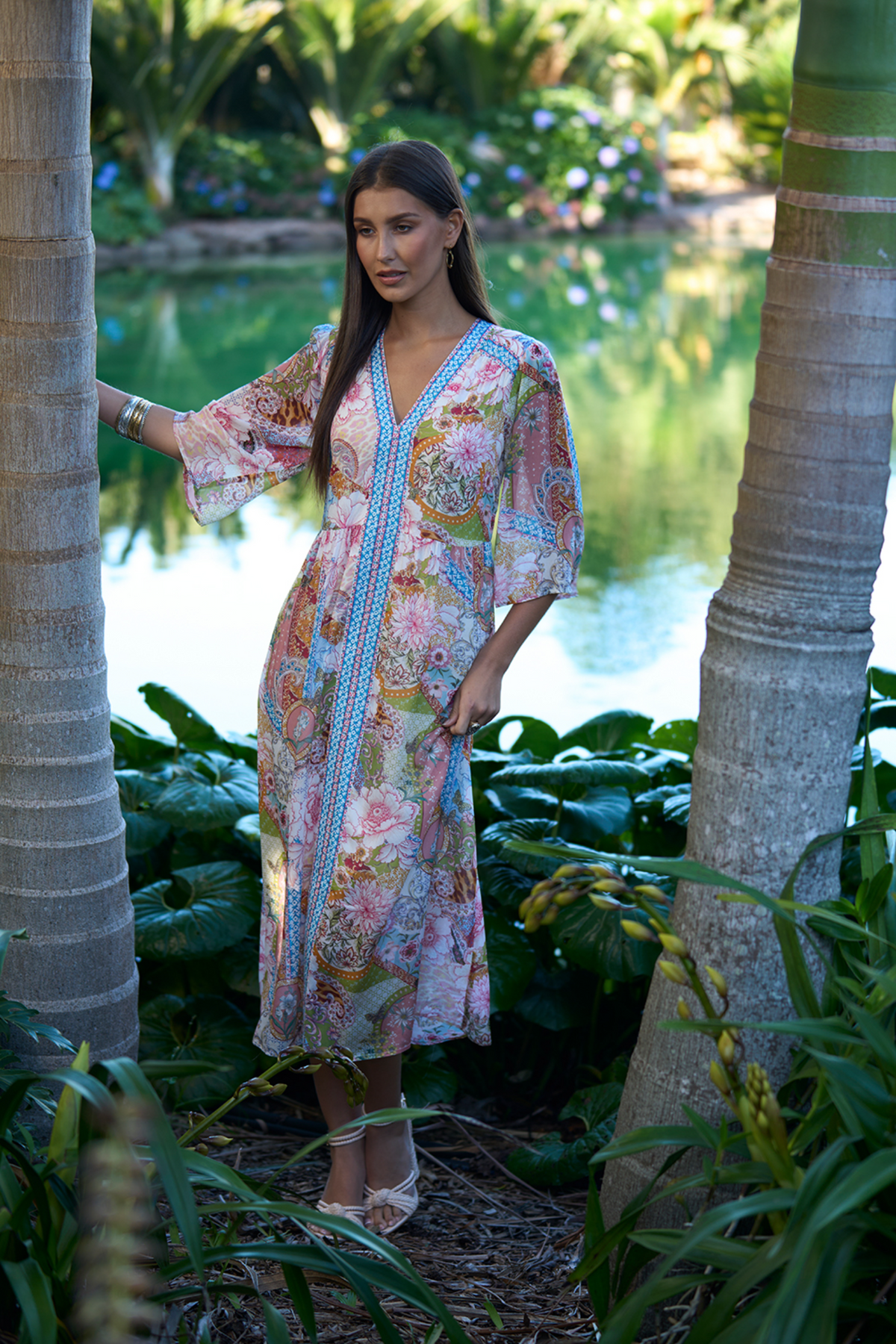 Loobie's Story Dalia Midi Dress - Multi