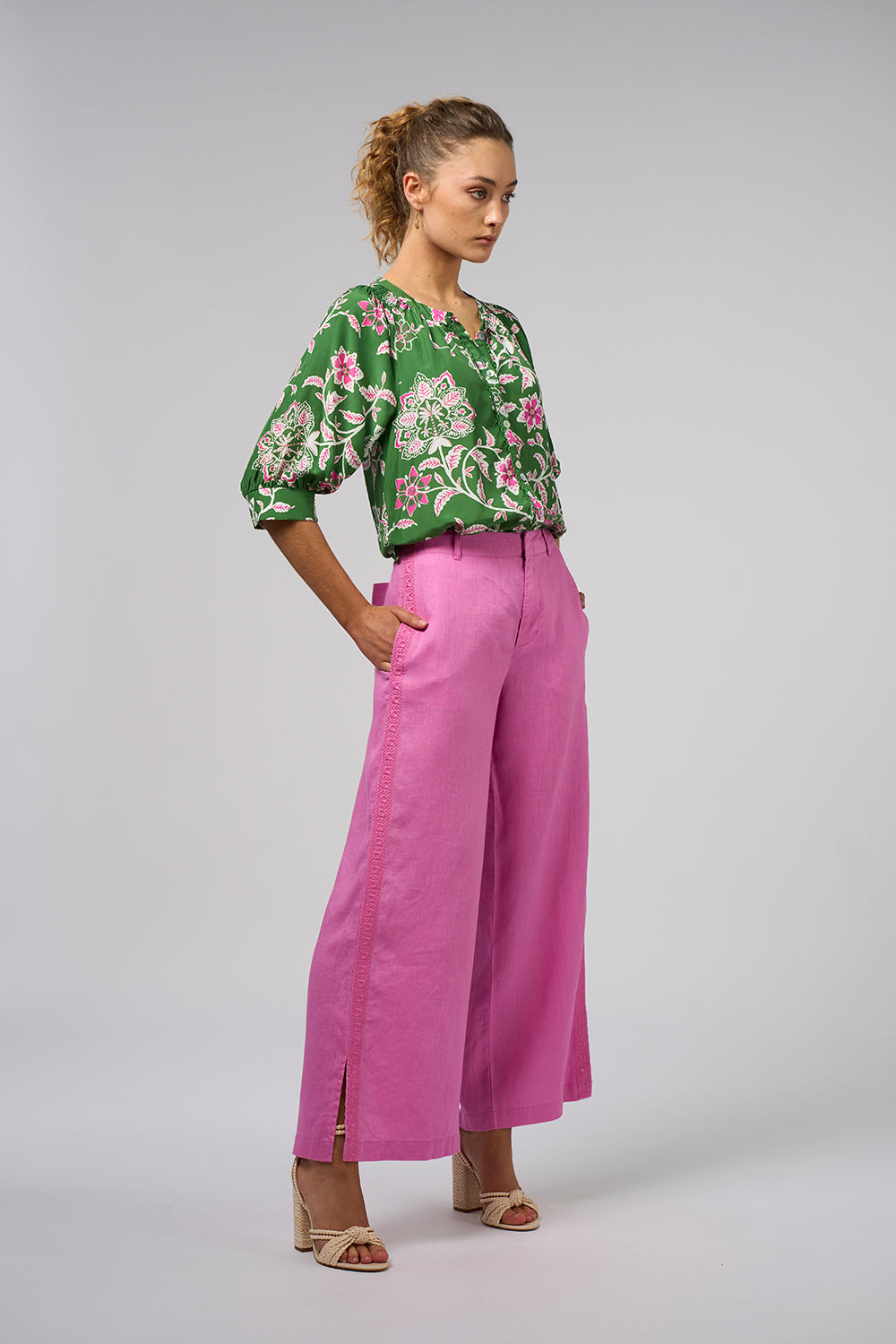 Loobie's Story Aisha Shirt - Tea Leaf Multi